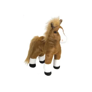 Brun hest bamse 30 cm. / Brown Standing Horse fra Wild Republic CK 