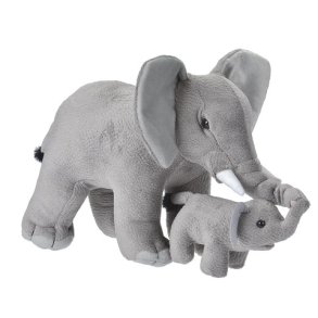 St med mor & baby Elefant fra Wild Republic 35 cm