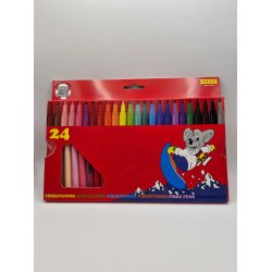 24 stk. tuscher / tusser i paphylster