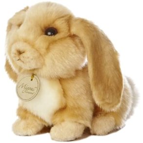 Kanin med hngerer Bamse 14 cm fra Aurora World MiYoni 