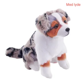 Australian Shepherd hundebamse 17 cm. (Med realistiske lyde) fra Wild Republic