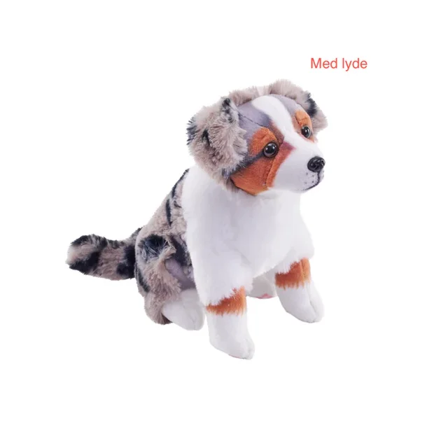 Australian Shepherd hundebamse 17 cm. (Med realistiske lyde) fra Wild Republic