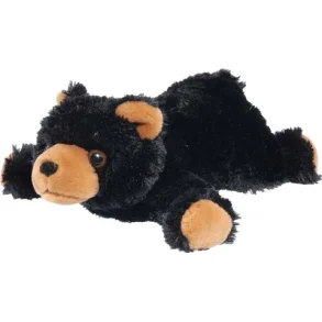 Sort Bjrn Bamse - Bean Bag Black Bear 20 cm / Sort bjrn fra Wild Republic