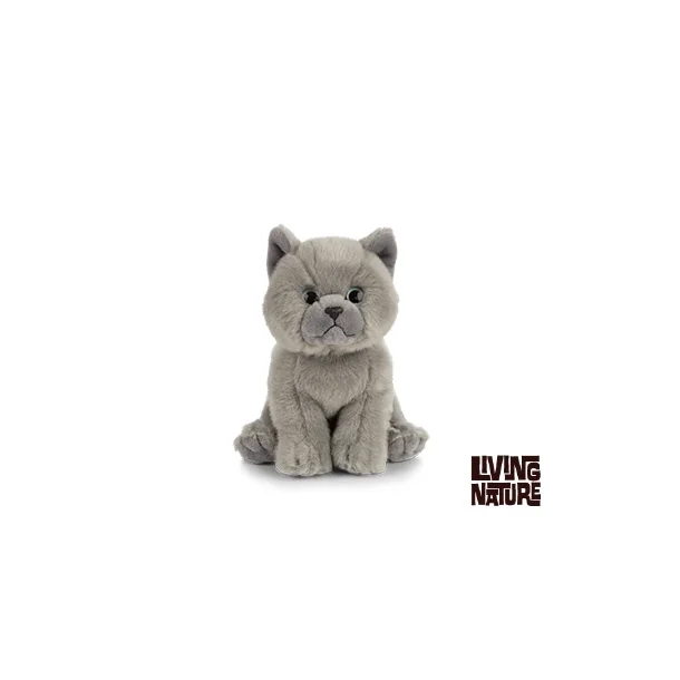 British Shorthair kat (bamse) 17 cm. fra Living Nature