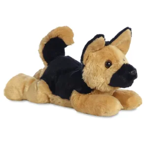 German Shepherd Hund Bamse 30 cm. Schferhund fra Aurora World Flopsie 