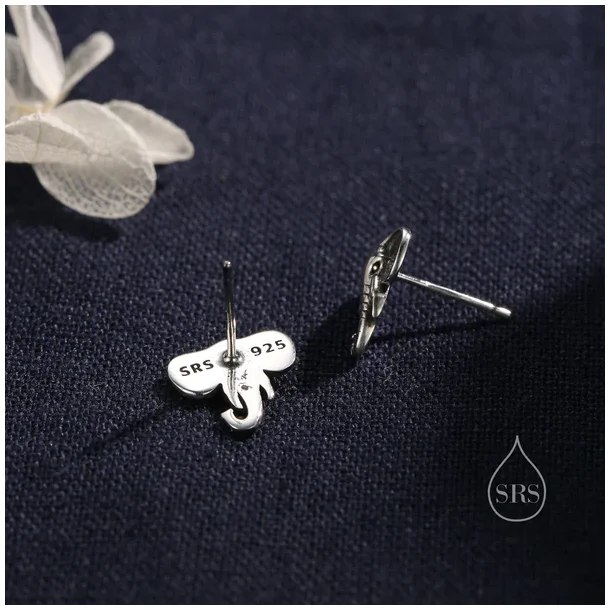 �restikker med elefanter Oxideret (925 s�lv)