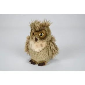 Amerikansk Stor Hornugle Bamse 18 cm. Uni-Toys