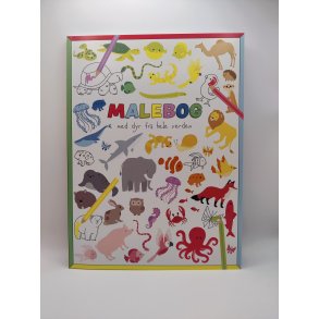 Malebog med dyr fra hele verden