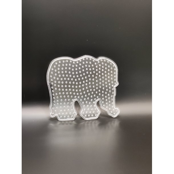 Elefant perleplade med kulrte perler