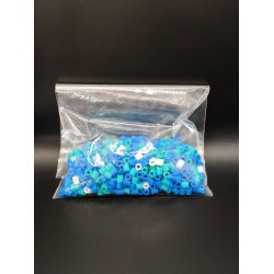 Blksprutte perleplade med kulrte perler