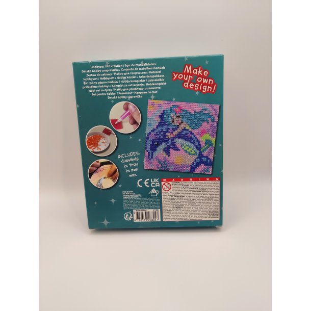 Diamond painting. Motiv: Delfin og havfrue