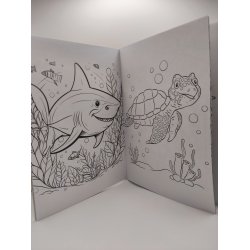 Malebog med 24 dyremotiver (Dyr &amp; dinos)