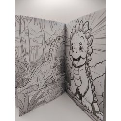 Malebog med 24 dyremotiver (Dyr &amp; dinos)