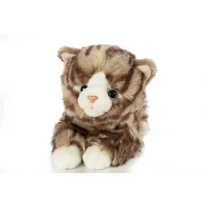 Tabby stribet kat 27 cm. fra Uni-Toys