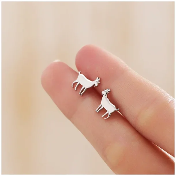 �restikker med geder (925 s�lv)