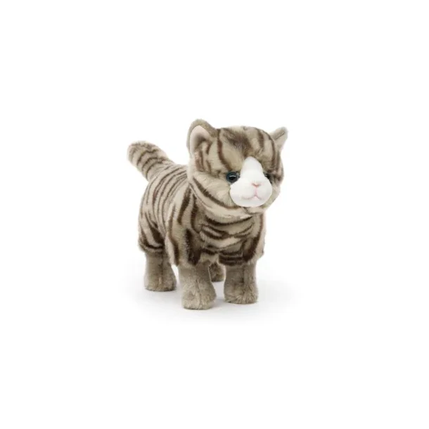 Grstribet kat (Tabby) 27 cm. fra Uni-Toys