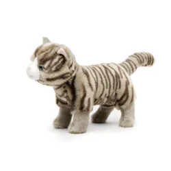 Grstribet kat (Tabby) 27 cm. fra Uni-Toys