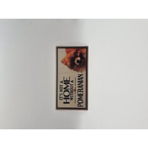 Trskilt med Pomeranian