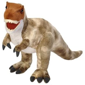 T-REX Dinosaurus Bamse 28 cm. hj, 48 cm. lang fra Wild Republic Dinosauria II