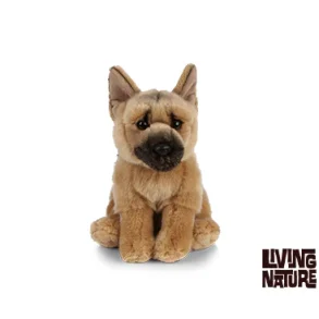 German Shepherd Hund Bamse 21 cm. Schferhund fra Living Nature